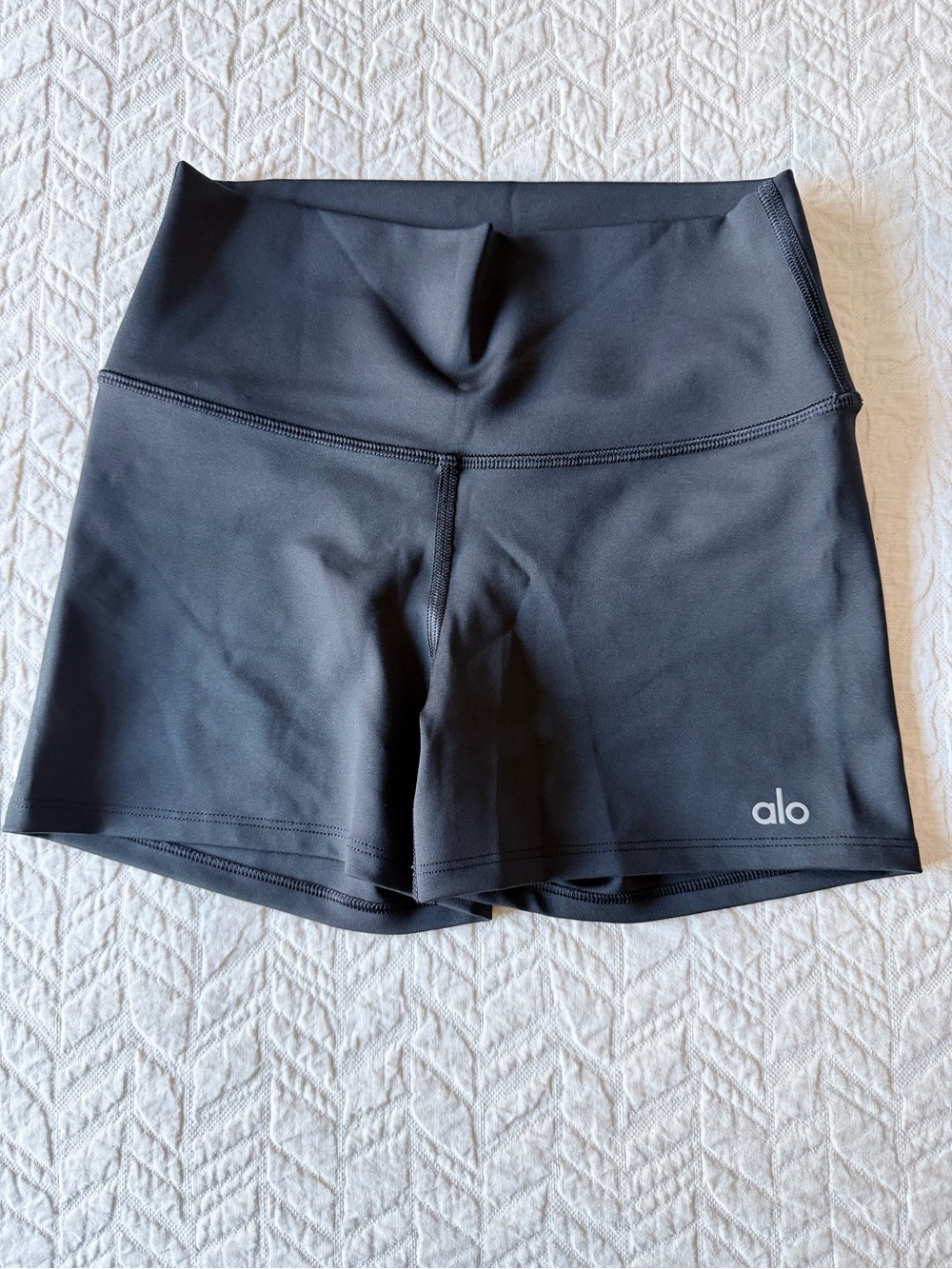 ALO Yoga Black Athletic Bike Shorts